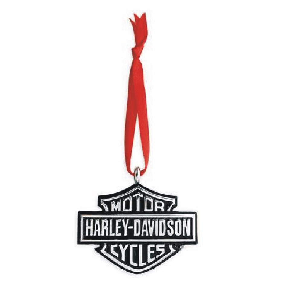 Colgante Harley-Davidson B&S cromado negro, navida
