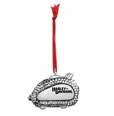 Colgante Harley-Davidson cerdito strass, navidad H