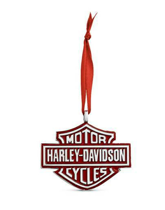 Colgante Harley-Davidson B&S cromado/rojo, navidad
