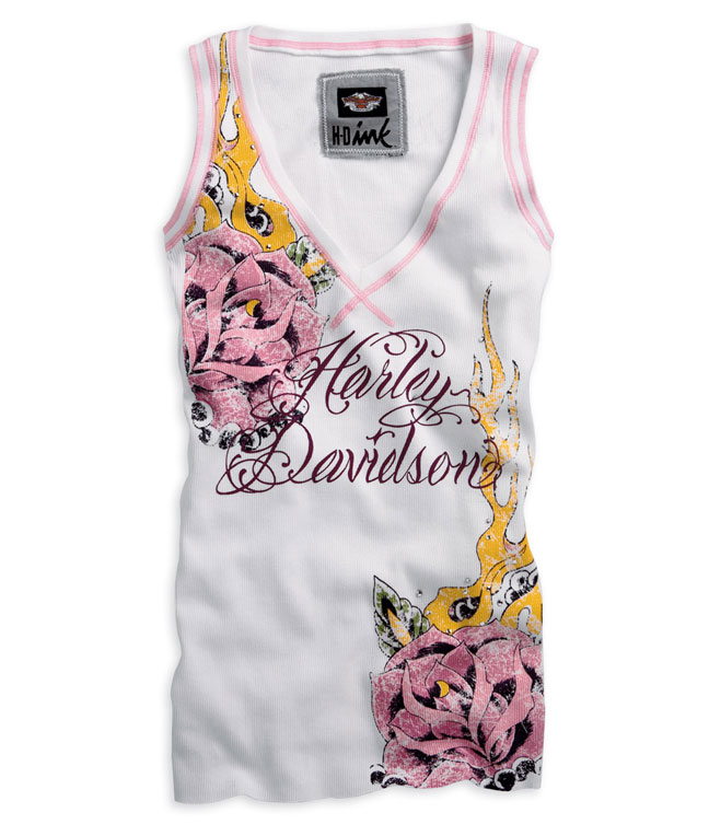 Producto CAMISETA SIN MANGAS ROSES HARLEY INK.