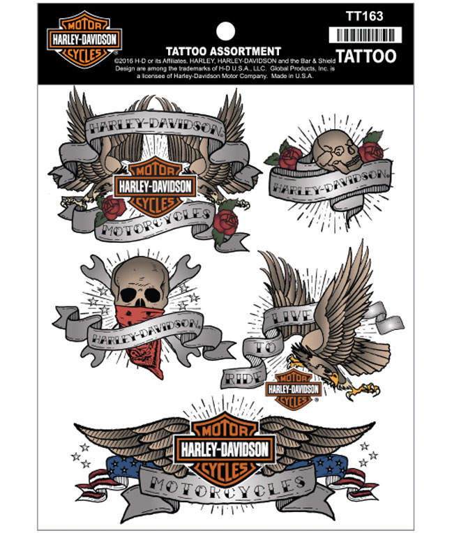 Pack de tatuajes temporales Harley-Davidson